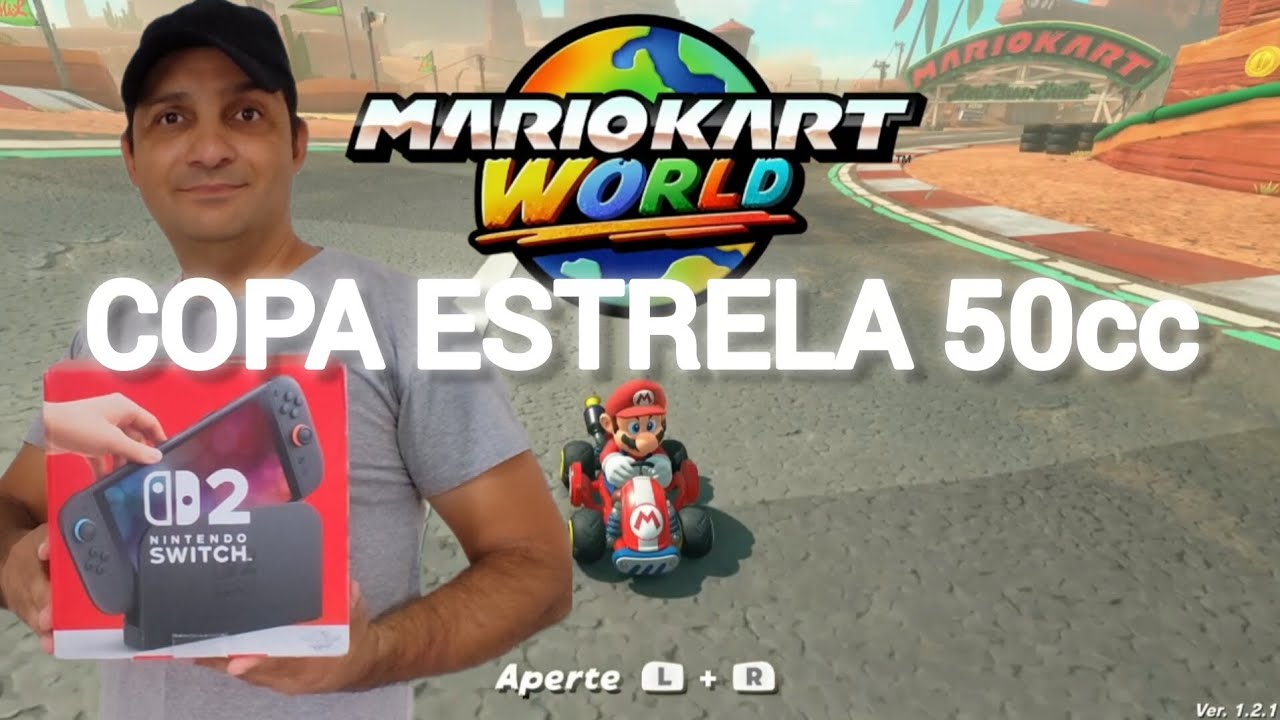 Mario Kart World – Copa Estrela 50cc | Gameplay Completo no Nintendo Switch 2 