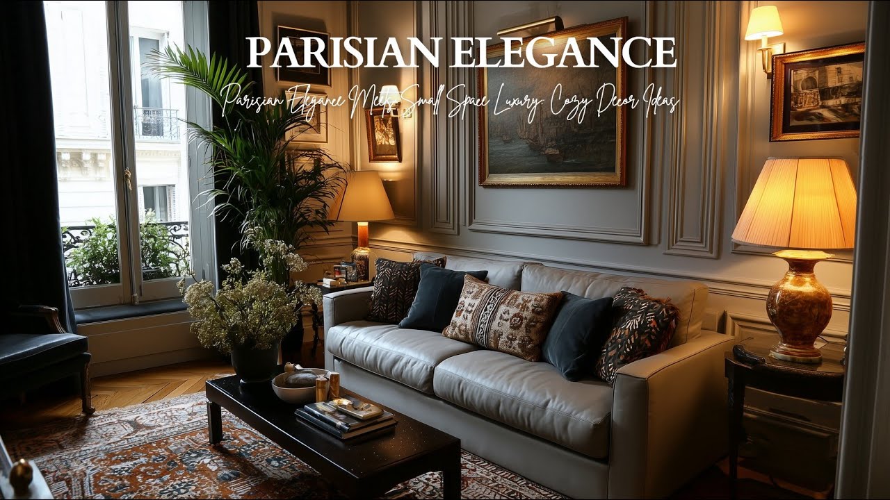 Parisian Elegance Meets Small Space Luxury: Cozy Decor Ideas