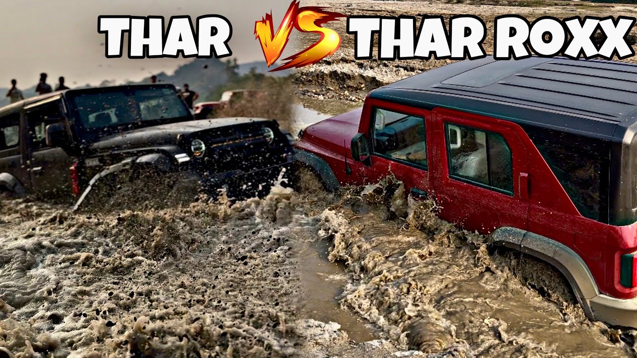 Thar Roxx Extreme water wading test ‼️| New offroading vlog 🚔