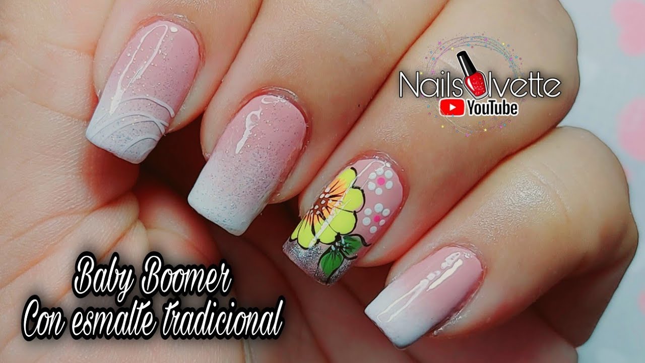 Cómo realizar baby boomer con esmalte tradicional fácil y rápido / Baby boomer paso a paso