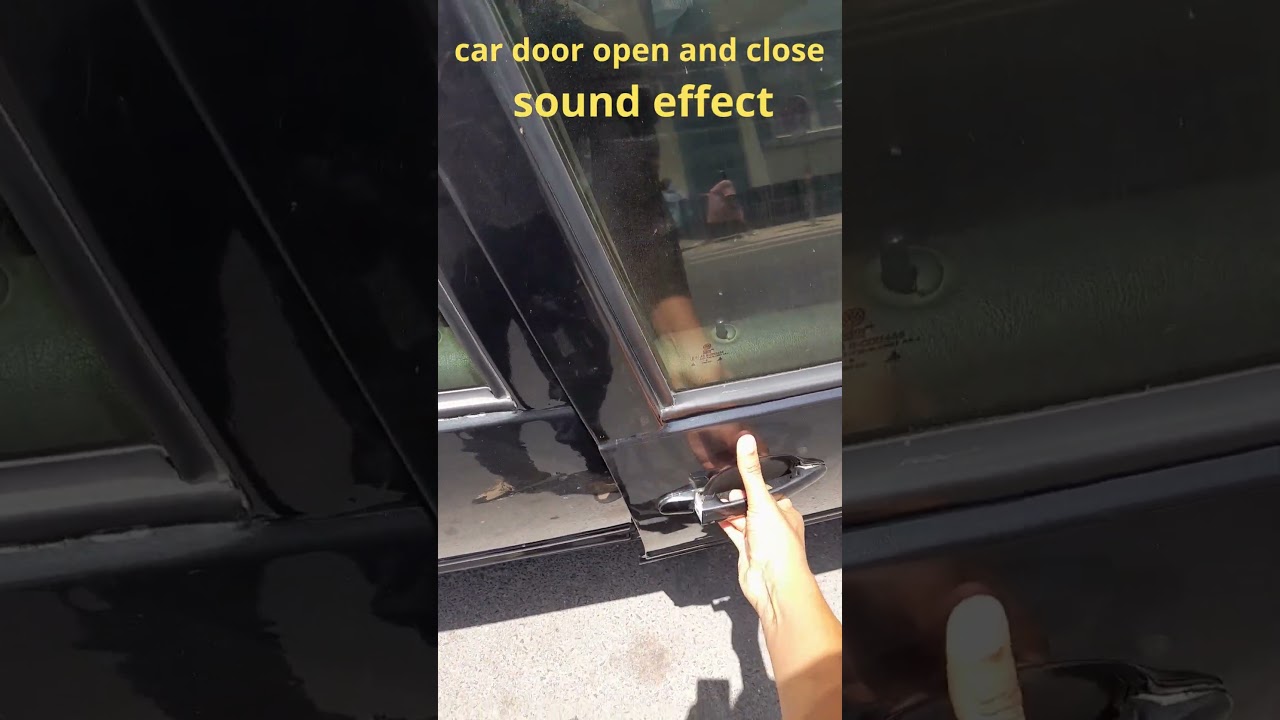 Car door open and close sound effect