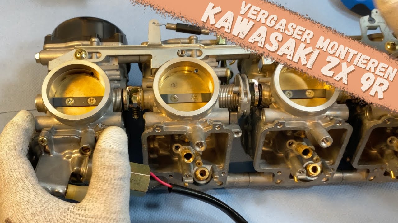Vergaser Kawasaki ZX-9R E1-E2 Bj. 00-01 montieren, vom Vergaseronkel