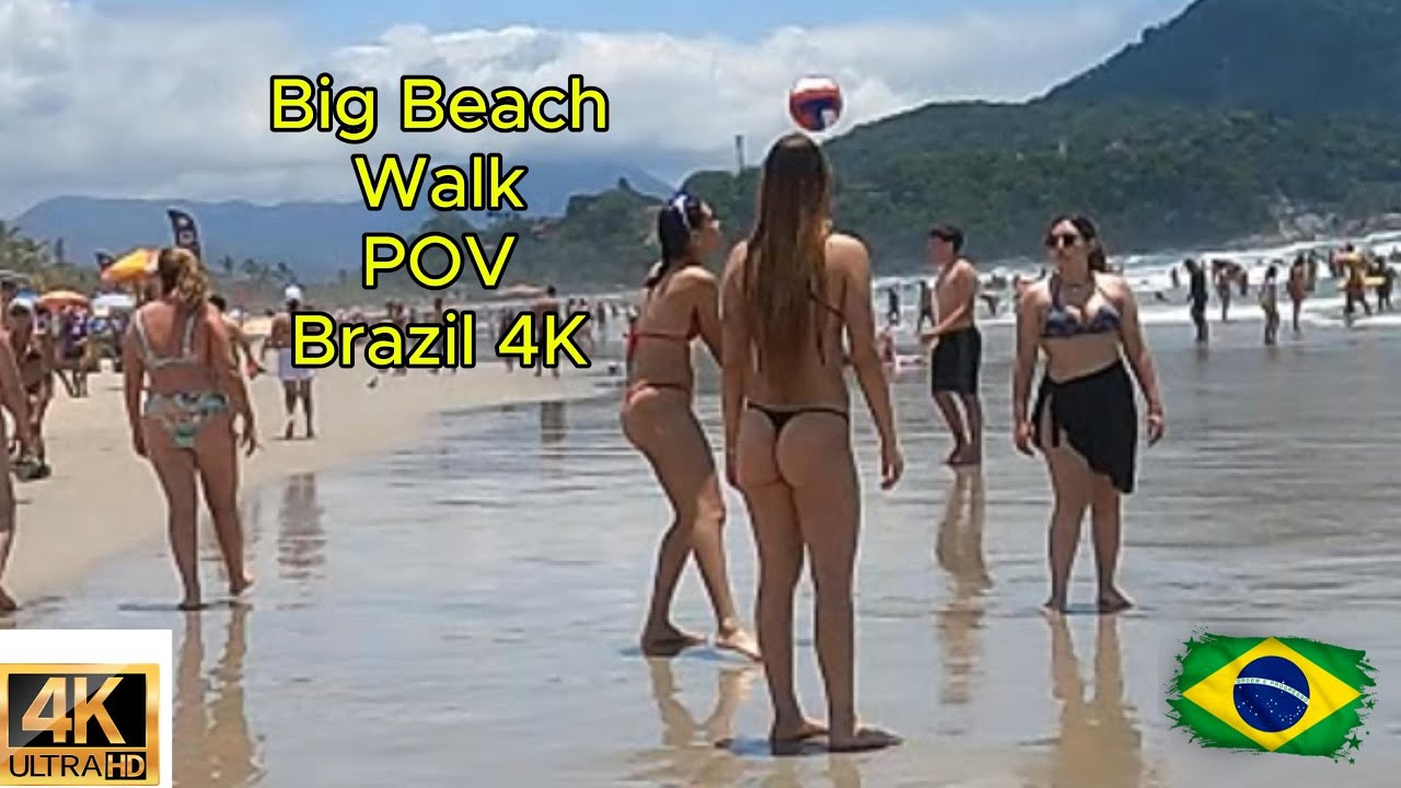 🇧🇷 Big Beach 🌊: Какая Тайна Скрывается на Этом Берегу? 🌴 | 4K HDR Декабрь
