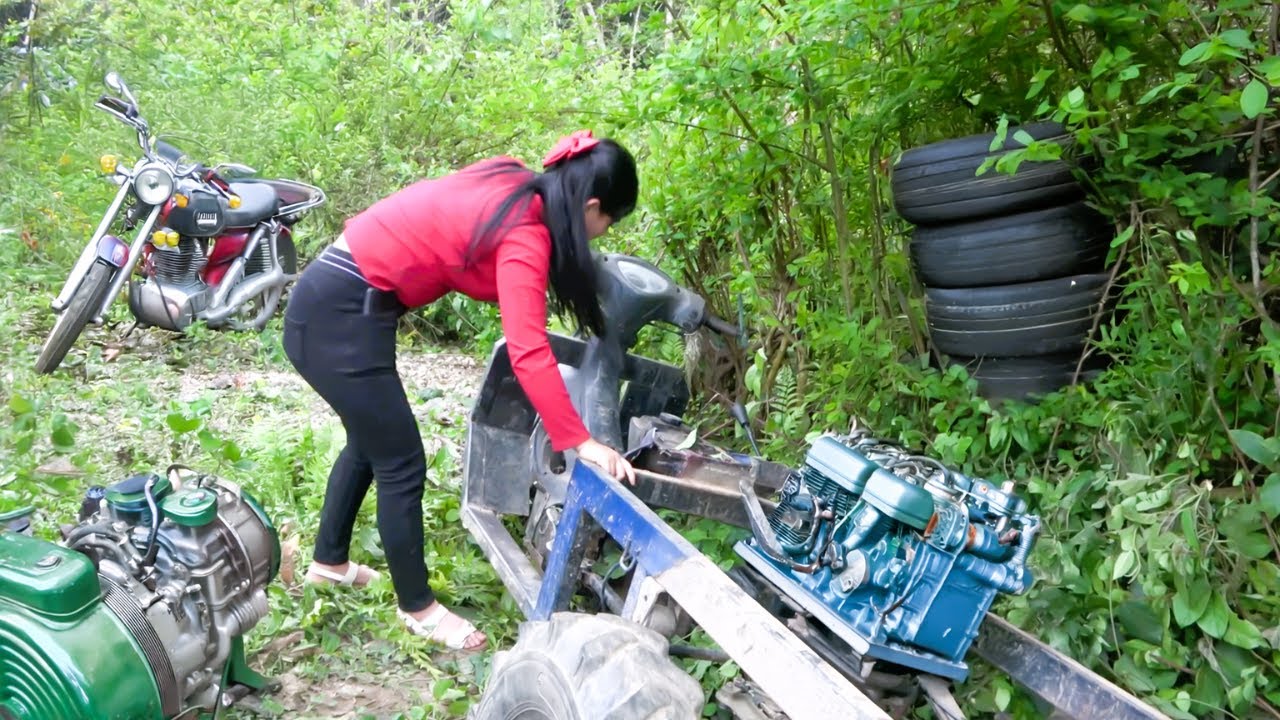 Infinite Hope of Mechanical Girl: Repair, Renovate Old 3-Wheelers and Restore Engines