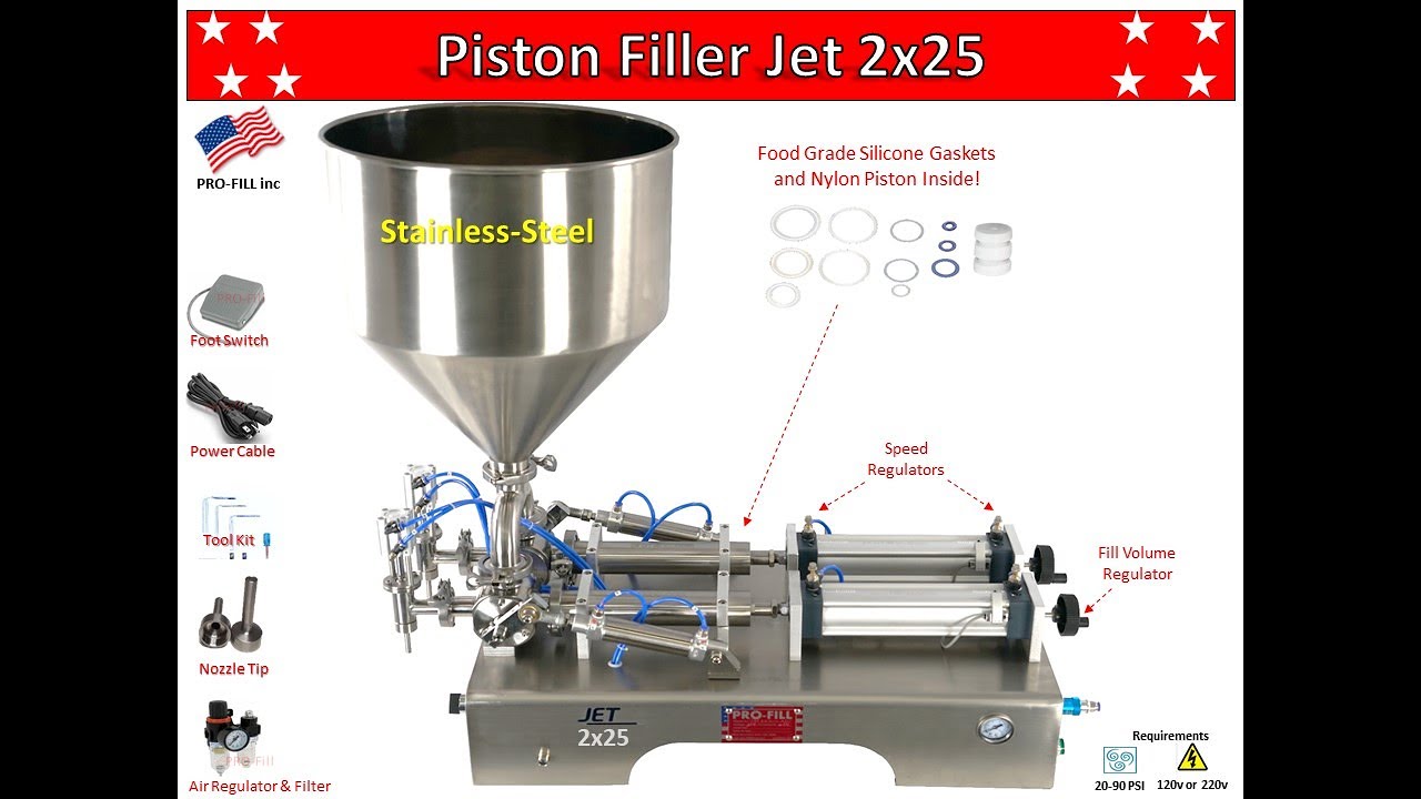 Piston Filler Jet Double Head