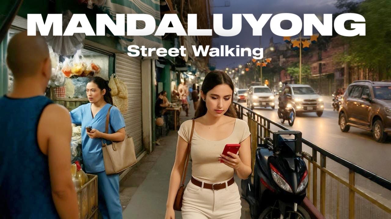 Walking Hood Streets in Mandaluyong Metro City Manila Philippines [4K]