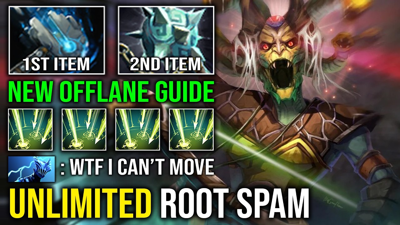 HOW TO OFFLANE MEDUSA 1v5 Unlimited Root Nobody Can Move with Gleipnir Gorgon's Grasp Spam Dota 2