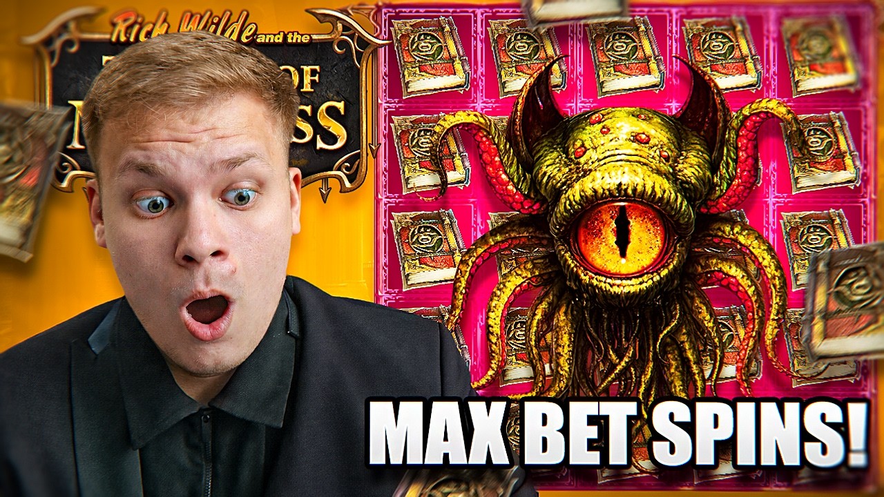I DID MASSIVE MAX BET $100 SPINS on TOME OF MADNESS AND WON HUGE!