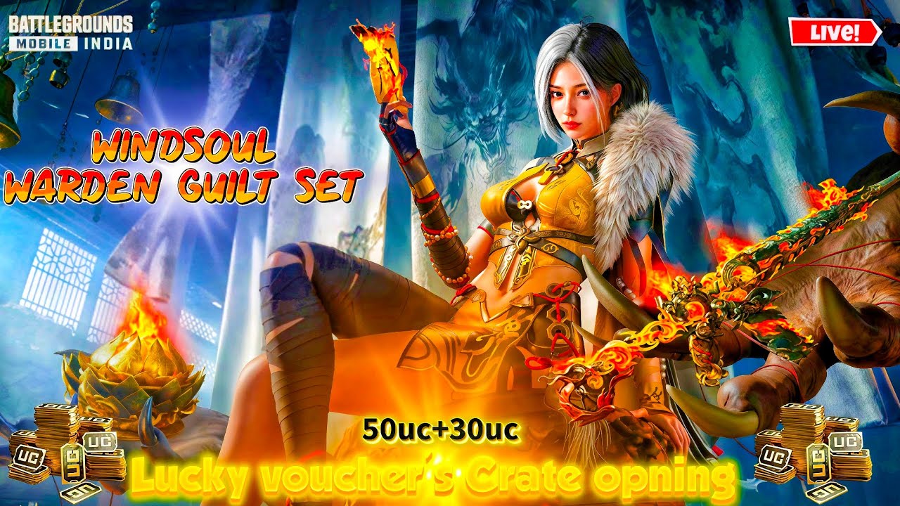 Vouchers Only Challenge 🔥 Crimson Skyblade M416 Upgrade + Wildsoul Warden | BGMI