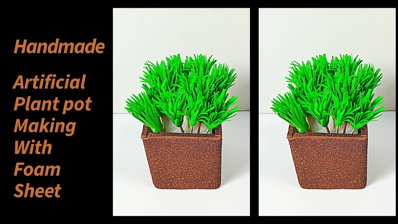 Handmade Mini Plant | DIY Foam Sheet Plant for Home Decoration | Easy Craft Idea #viralvideo #diy
