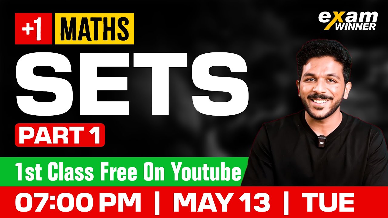 Plus One Maths | Sets | Part 1  | Exam Winner +1