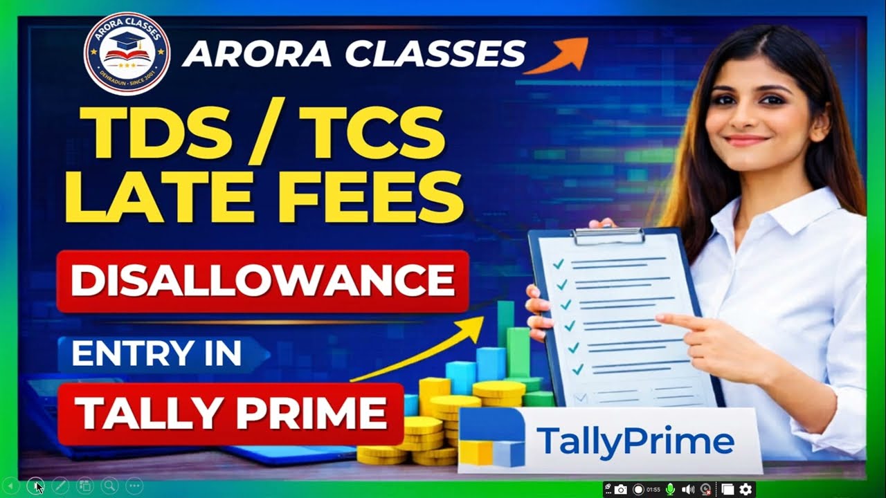 TDS TCS Cases and interest and Entries in Tally Prime |
