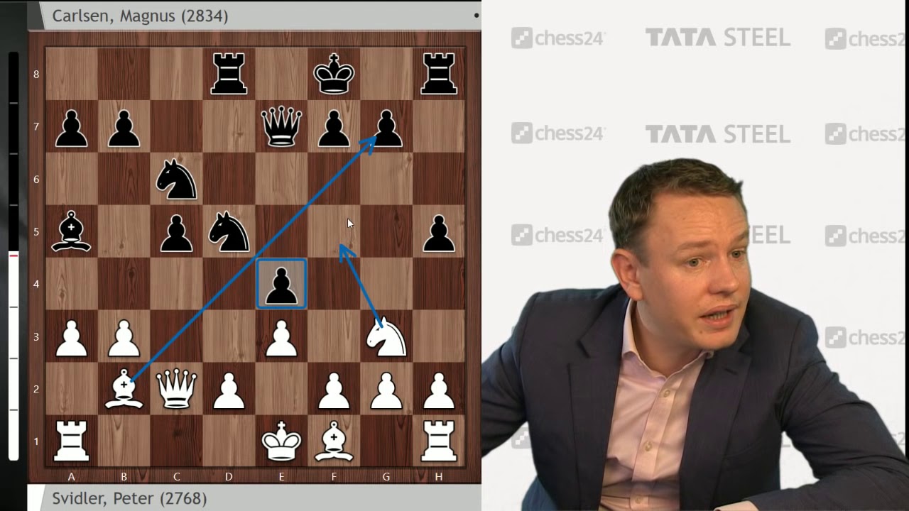 Svidler - Carlsen, Tata Steel Chess Round 6: Grandmaster Analysis