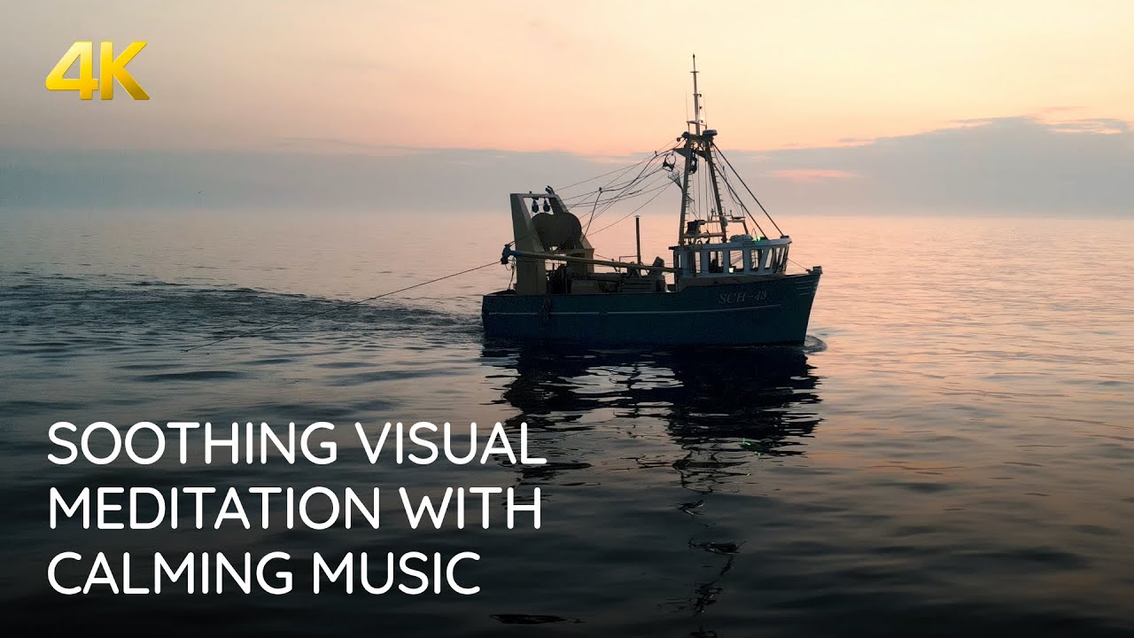 Soothing Visual Meditation with Calming Music - 25min Relaxing Peaceful 4K Drone Video Stress Relief
