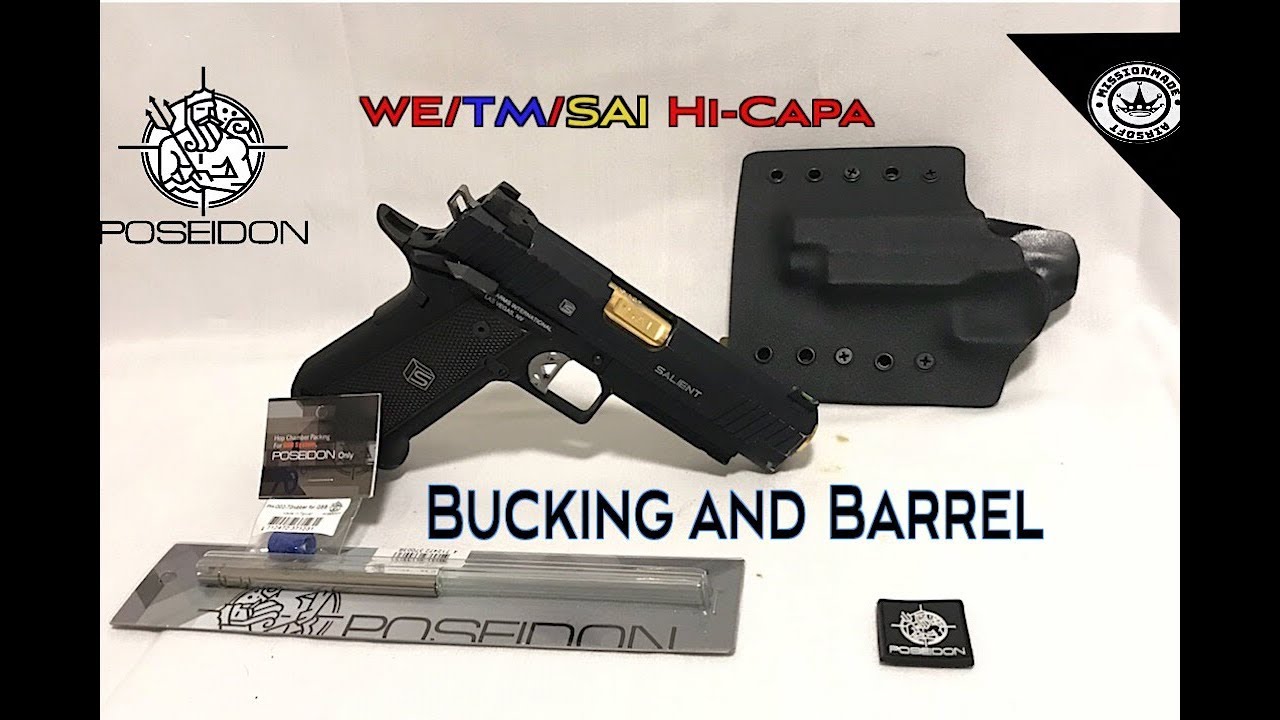 Poseidon inner barrel and Hop up Bucking WE/TM HI-CAPA install