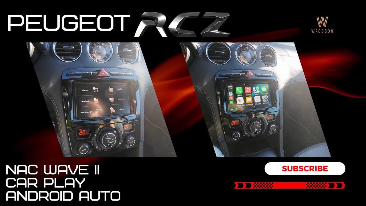 Peugeot RCZ Radio Nac Wave 2 CarPlay Android Auto Retrofit ✔