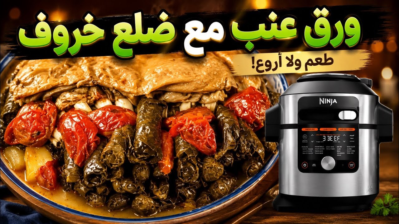 Виноградные листья (молния) с мясом в скороварке ninja