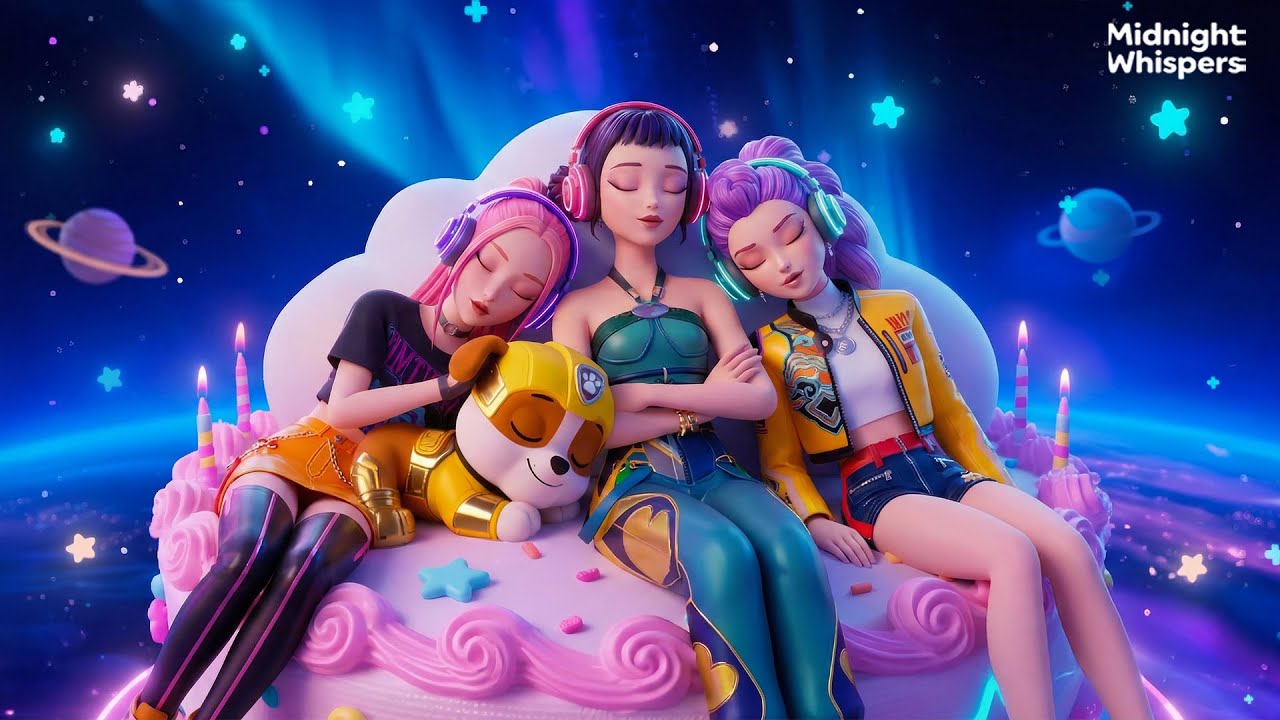 Kpop Demon Hunters | Soft Music for Sleep & Relaxing – Fall Asleep Gently | Rumi, Mira & Zoey