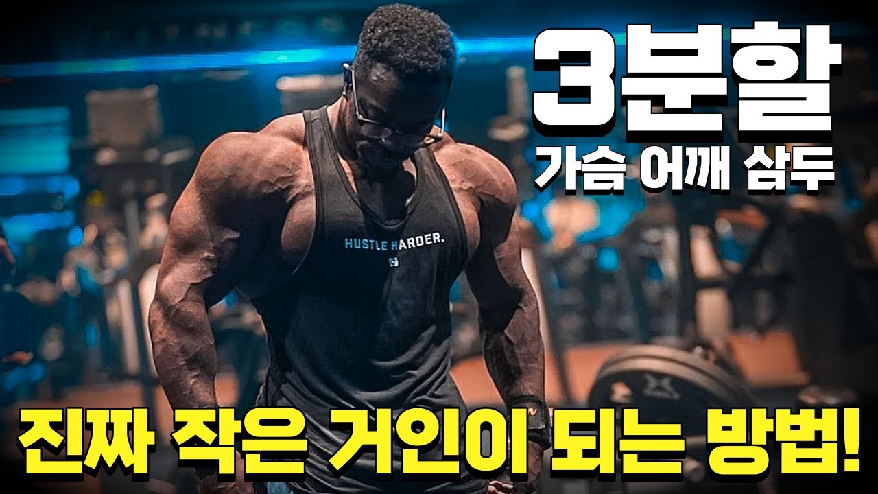 진정한 작은 빌더 러프 디젤과 함께 하는 3분할 '푸쉬데이' 운동법!