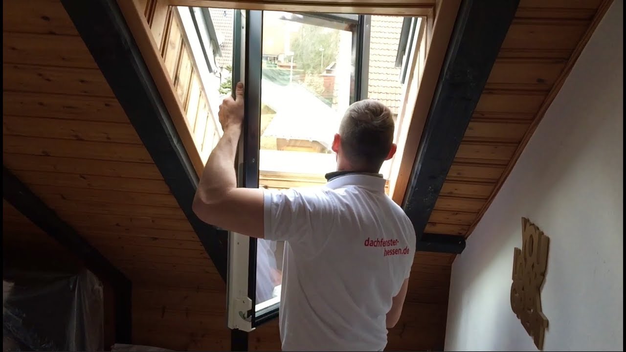 Teil 2 | DACHFENSTER SCHWINGFLÜGEL AUSHÄNGEN & EINHÄNGEN SCHWINGBESCHLAG