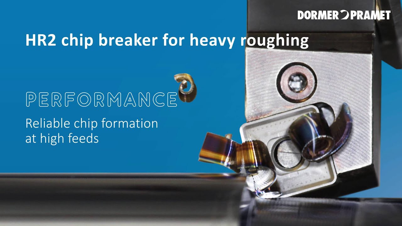 Pramet HR2 chip breaker for heavy roughing