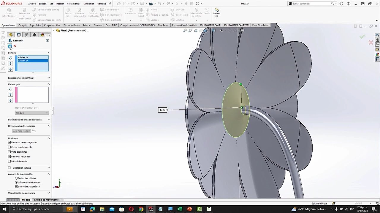 TIP DE UN MINUTO - Diseño de Flor 3D en solidworks