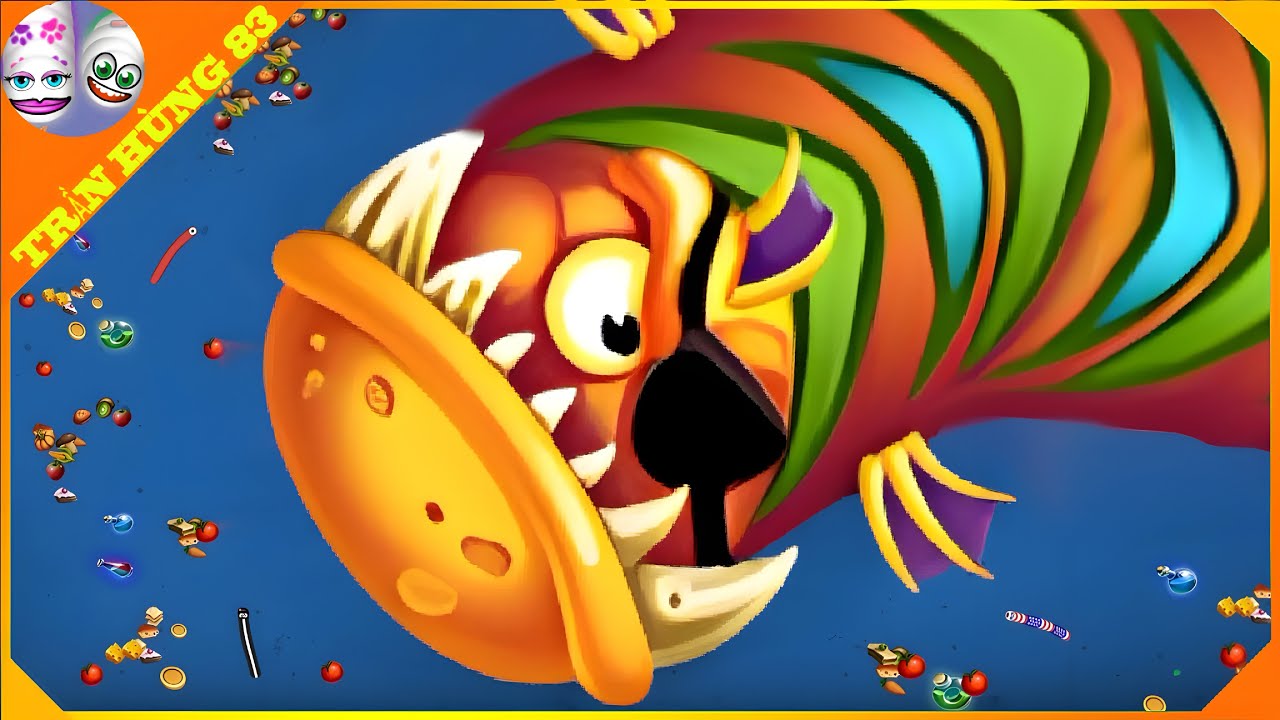 🐍WORMSZONE.IO | GIANT SLITHER SNAKE TOP 01 / Epic Worms Zone Best Gameplay! | Trần Hùng 83