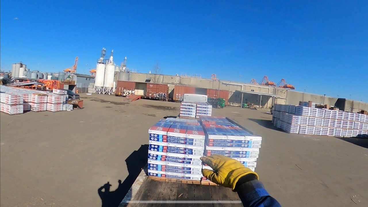 Hauling Roofing Shingles | Securing Load With V-Boards |