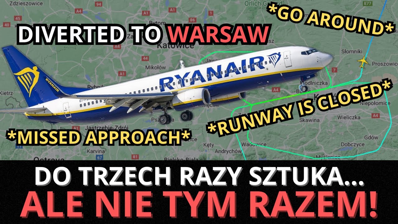 SERIA NIEUDANYCH PODEJŚĆ DO LĄDOWANIA W KRAKOWIE!