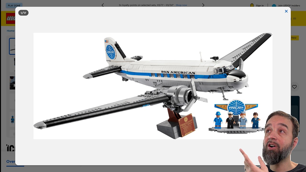 Official LEGO Icons Douglas DC-3 Pan Am Airliner revealed! A proper collectible #NotSponsored 11378