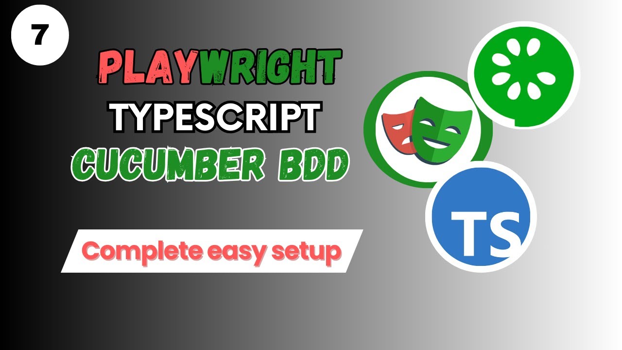 #драматург - 7 | Полное и простое руководство по настройке Playwright и Typescript с Cucumber BDD |