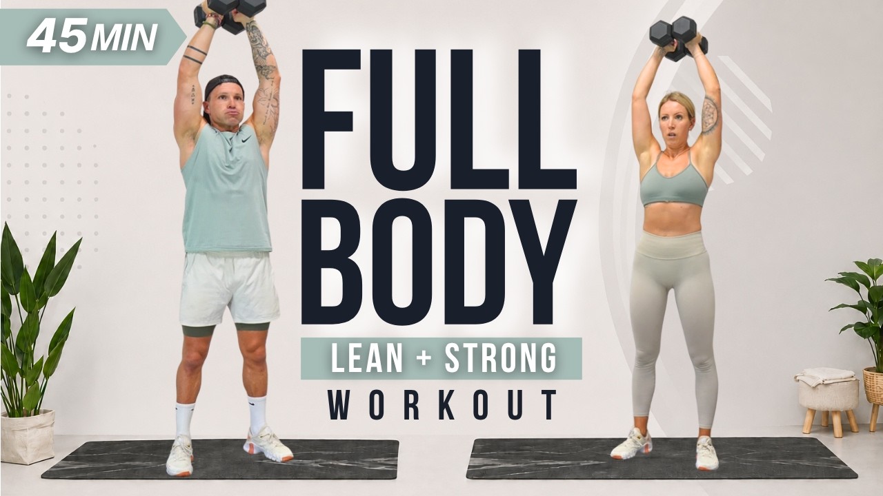 45 Min FULL BODY WORKOUT with DUMBBELLS | Max-Muscle & Strength