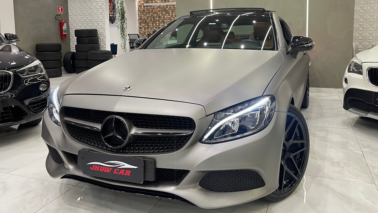 @Jhowcar.Leil&otilde;es - MERCEDES C180 Coupe 2018 1.6 Turbo - Envelopada + Interna Terra Cota