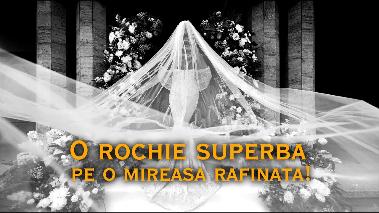 O rochie superba pe o mireasa rafinata!
