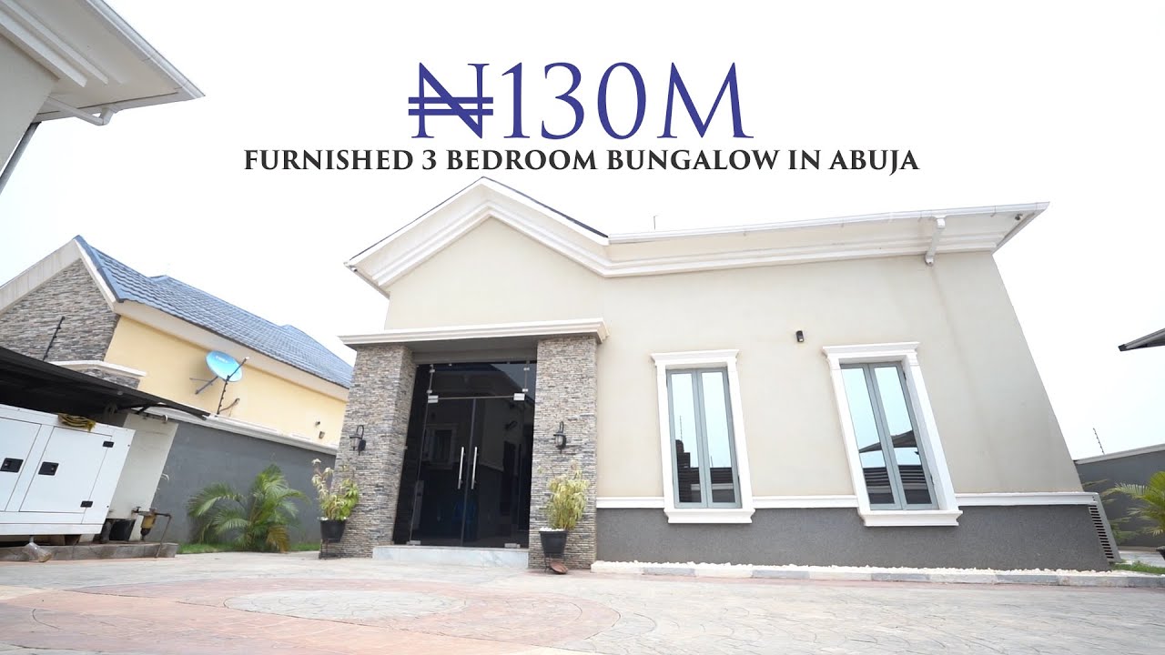 Inside a ₦130 MILLION($228,100) Furnished 3 Bedroom Bungalow In Abuja