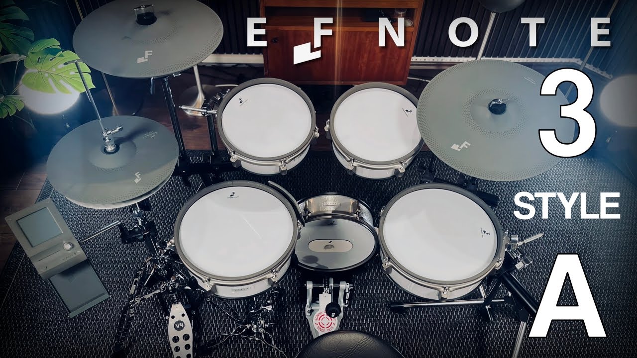 EFNOTE 3 Style-A electronic drums unboxing & first playing