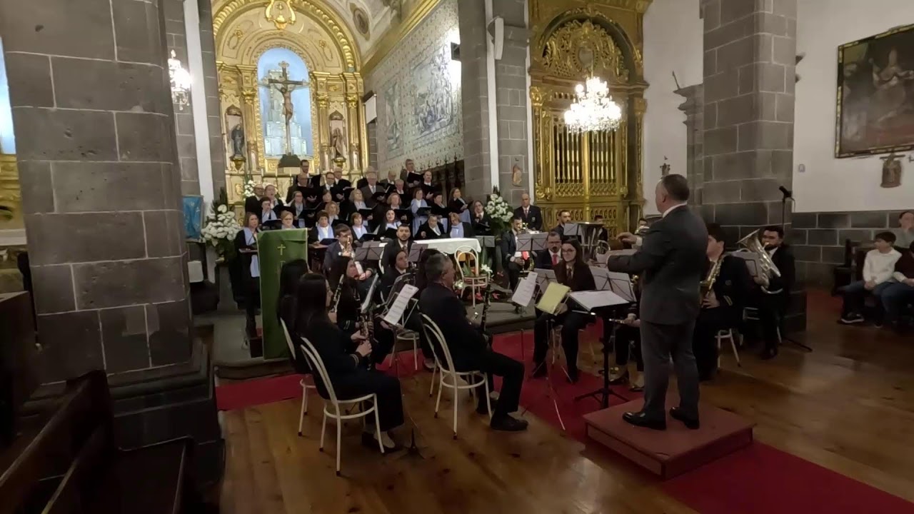 Live Concerto dos Reis Filarmónica Lira do Norte Vila de Rabo de Peixe Igreja Bom Jesus 14.01.2024