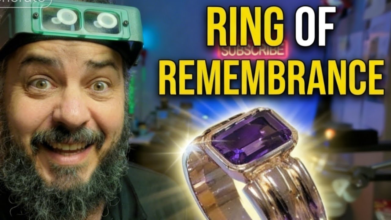 Lost wax casting....a memorial ring. Using the microwave. 