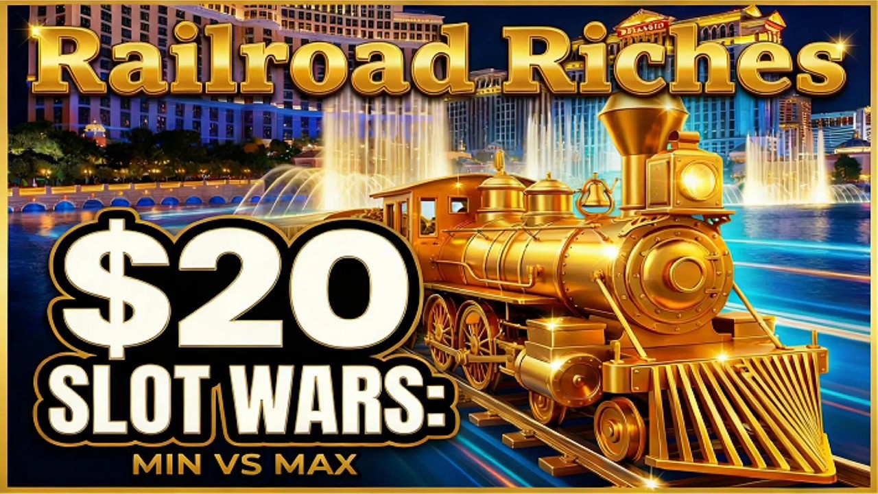 Bellagio Las Vegas Railroad Riches $20 Slot Challenge:  2026 Gameplay