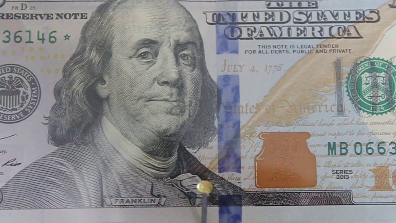 $100 Dollar star note. Money collection.