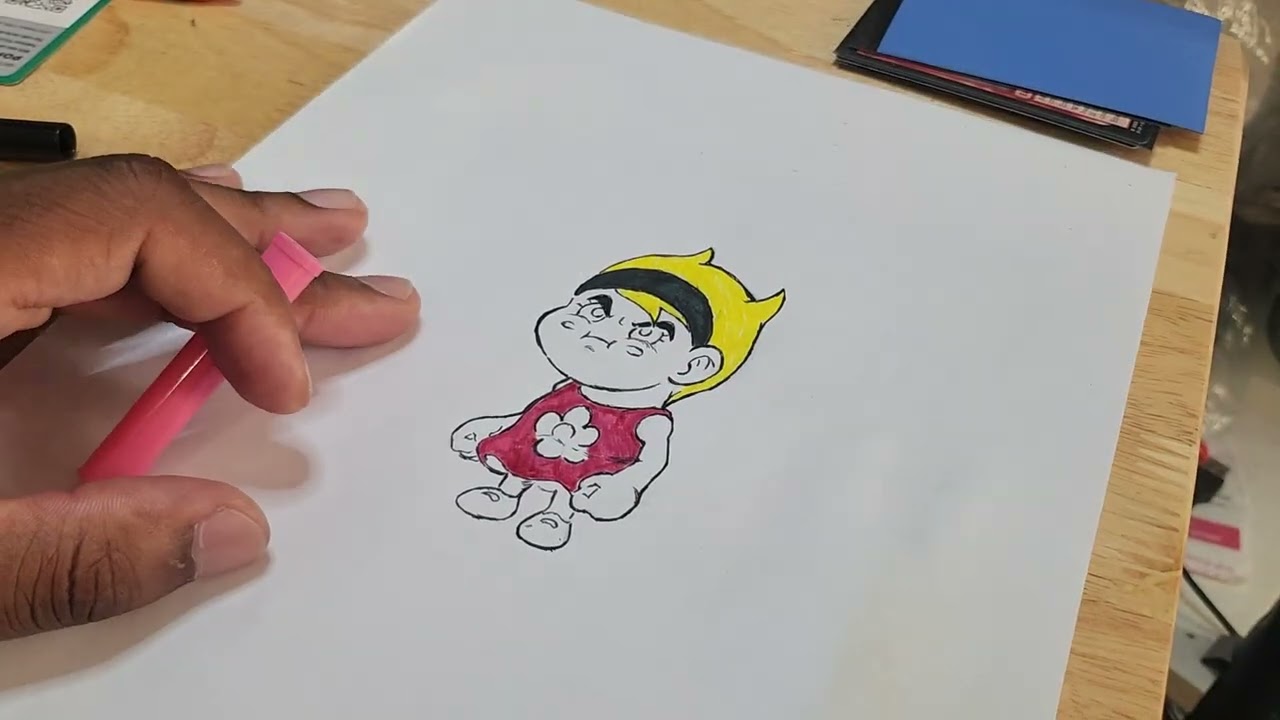 Drawing with Manga Master Menz Episode 5 part 2: Drawing Mandy from Grim billy and Mandy 