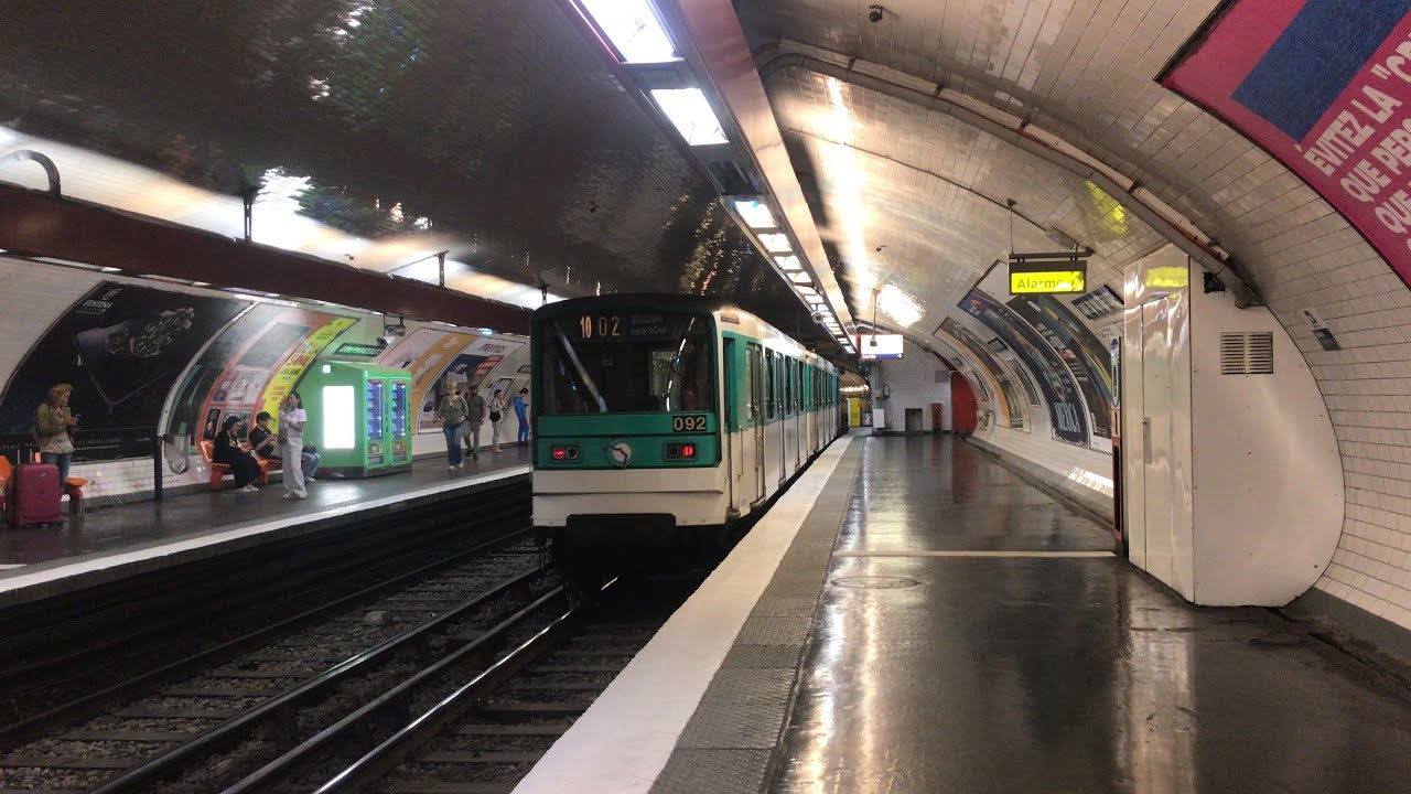 Métro Ligne 10 - Voyage en MF67 C2 entre Cluny la Sorbonne et Gare d'Austerlitz