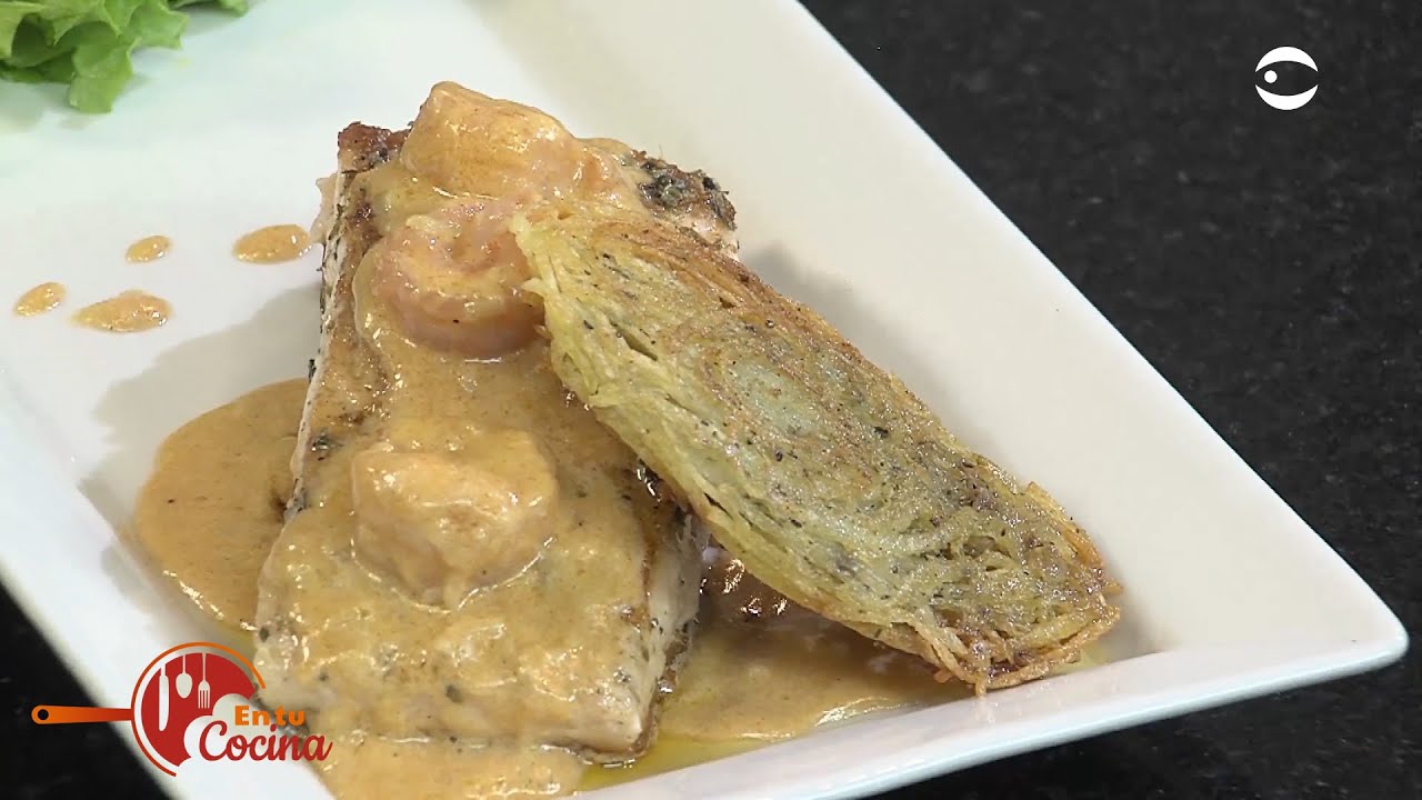 Delicioso Salmón en salsa de camarones