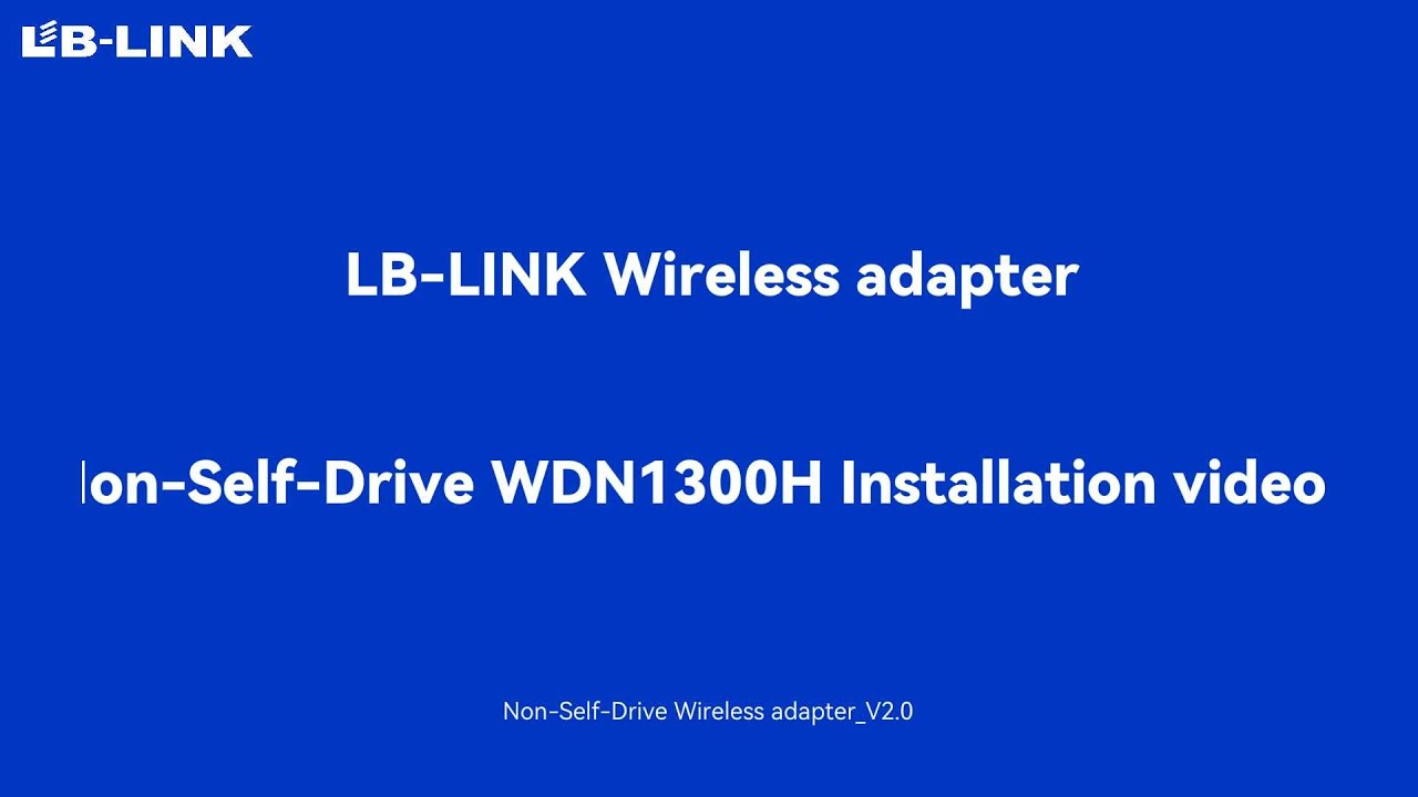how to install &setup LB-LINK WDN1300H AC1300 High Gain Wireless Dual Band USB Adapter #installation
