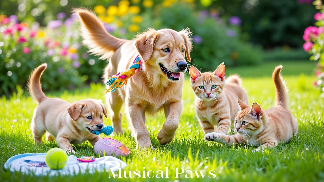 12 HOURS Dog & Cat Calming TV 🐶🐱Gentle Music to Help Pets Sleep,  Stay Peaceful & Relaxed Pets