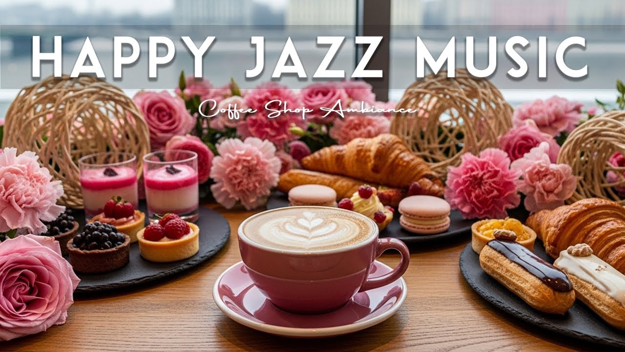 Happy Jazz Music ☀ Coffee Shop Ambiance | Positive Bossa Nova Instrumental for Relaxation
