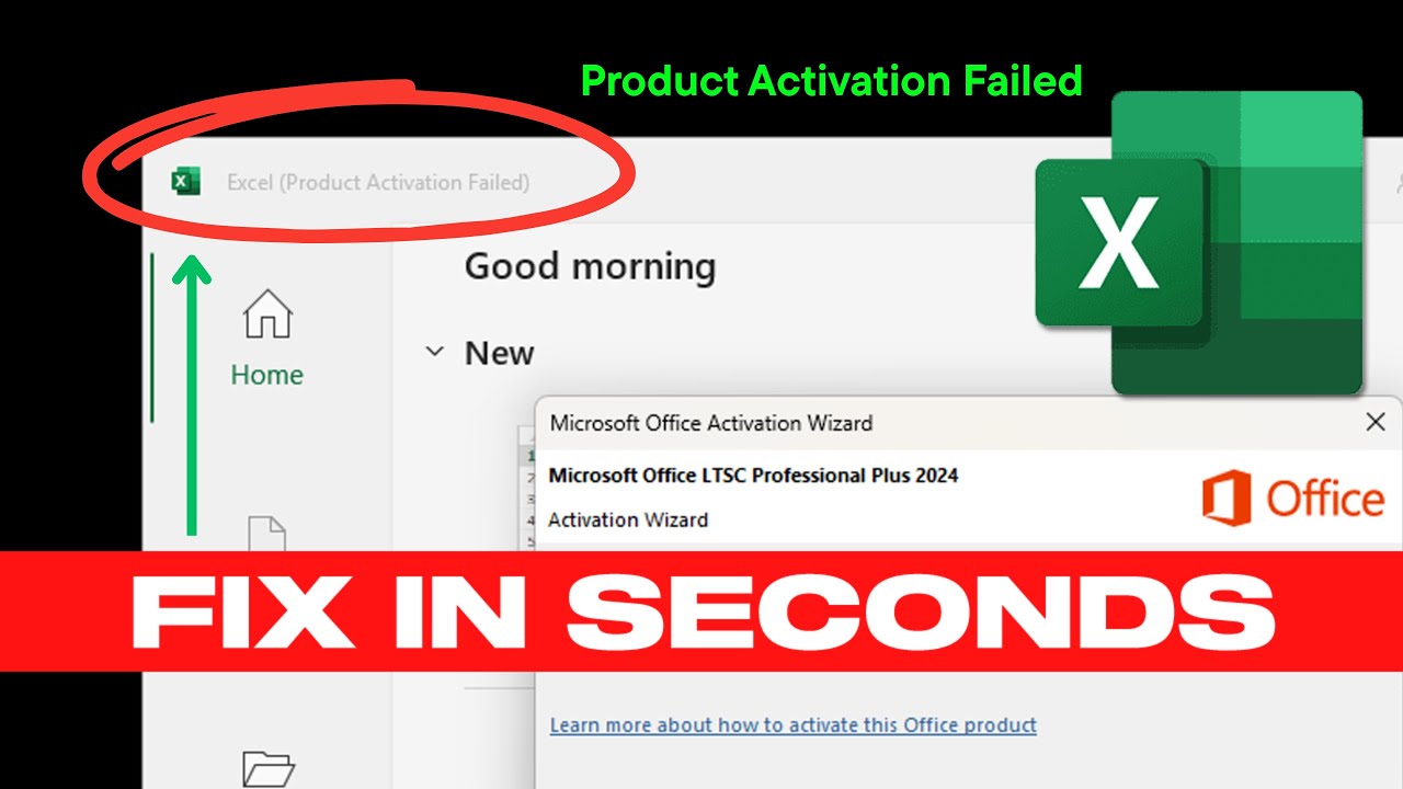 Исправление сбоя активации продукта в Microsoft Excel | Как решить проблему сбоя активации продук...