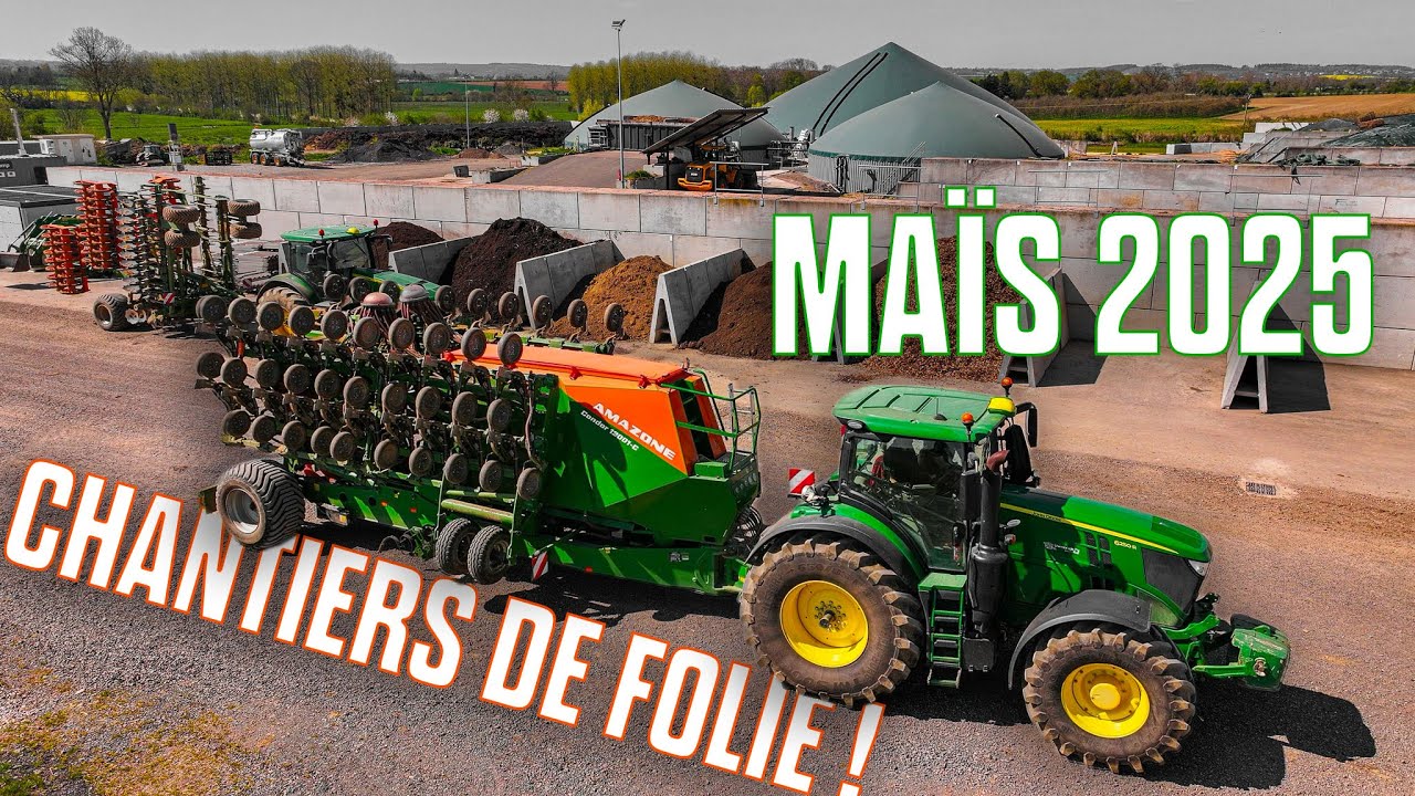 4 CHANTIERS 😱 FULL AMAZONE - SEMIS DE MAÏS 2025, DÉCHAUMAGE & SEMIS de CÉRÉALES pour cette MÉTHA 💪