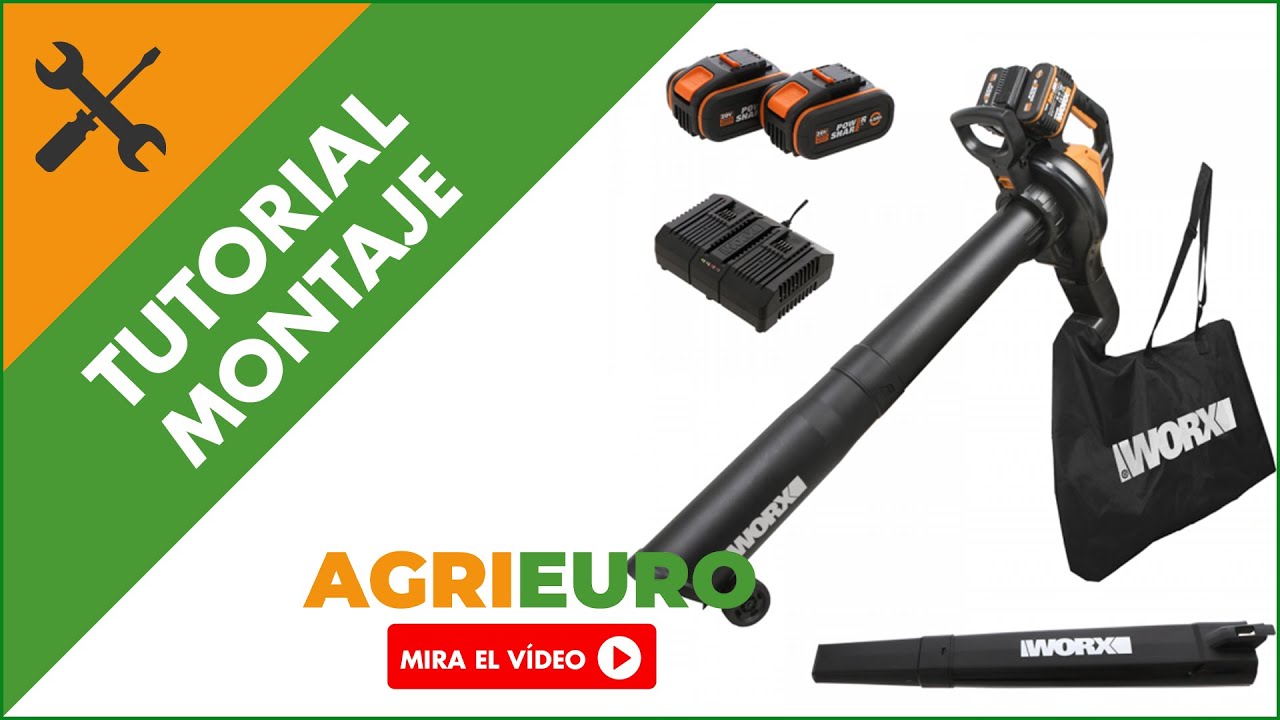 Montaje Soplador de batería 3 en 1 WORX WG583E