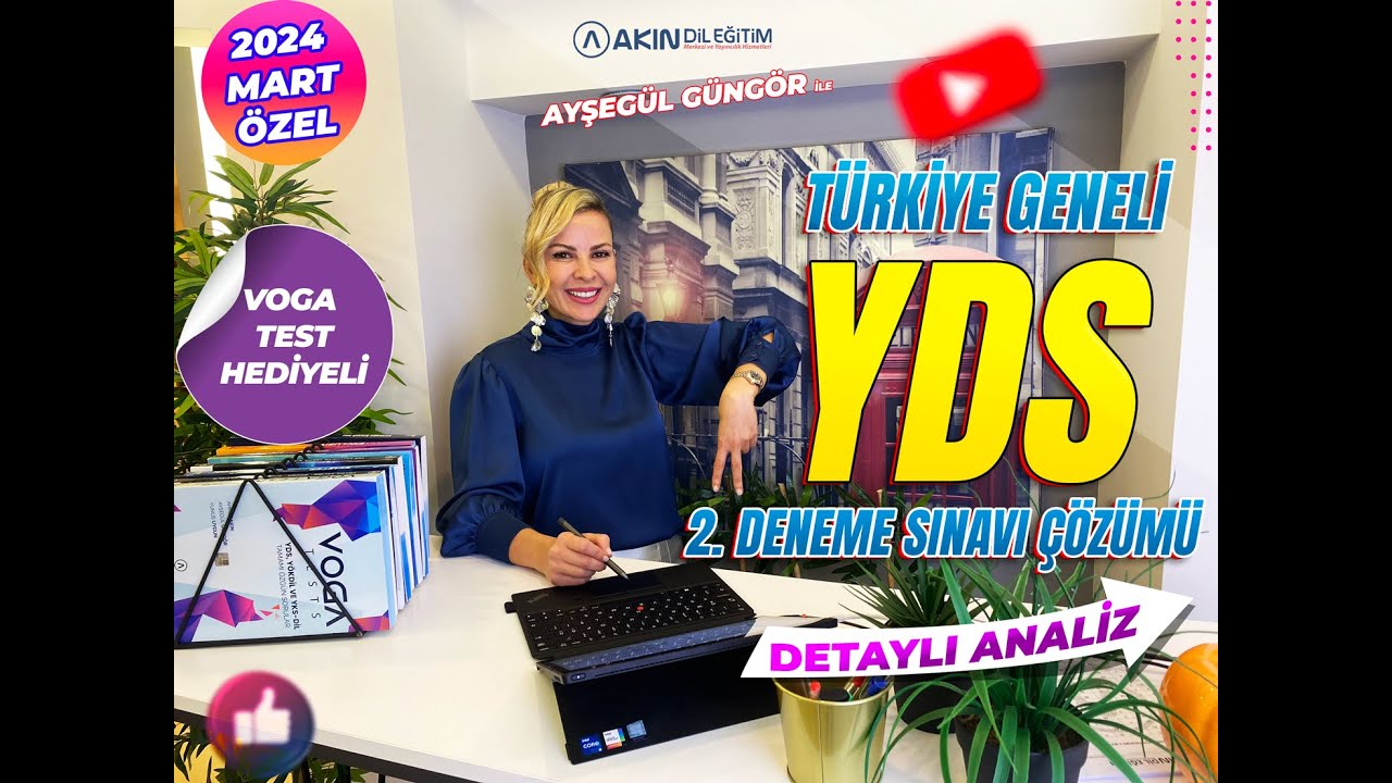 AYŞEGÜL GÜNGÖR İLE 2024 MART YDS 2. DENEME SINAVI ÇÖZÜMÜ( DETAYLI SORU ANALİZİ)